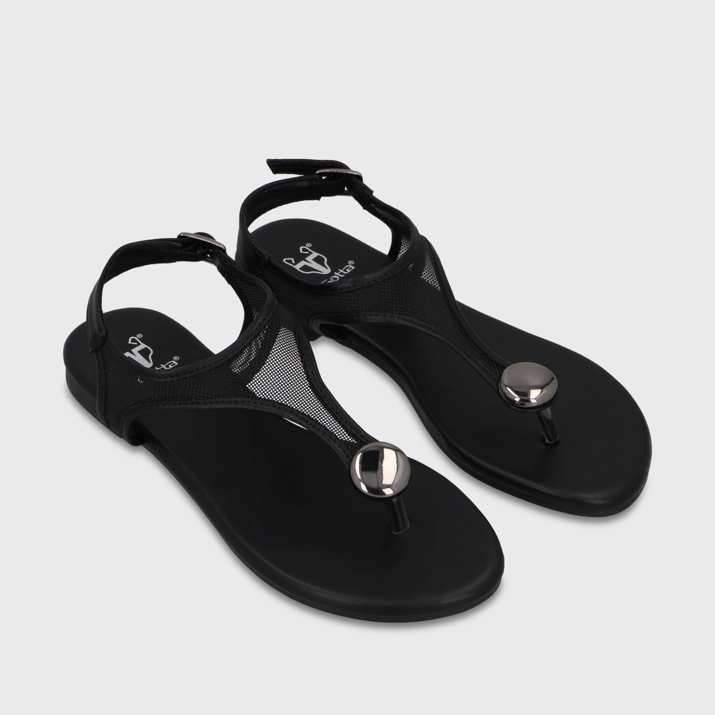 Sandalia Negra Mujer 64122 - Gotta Perú