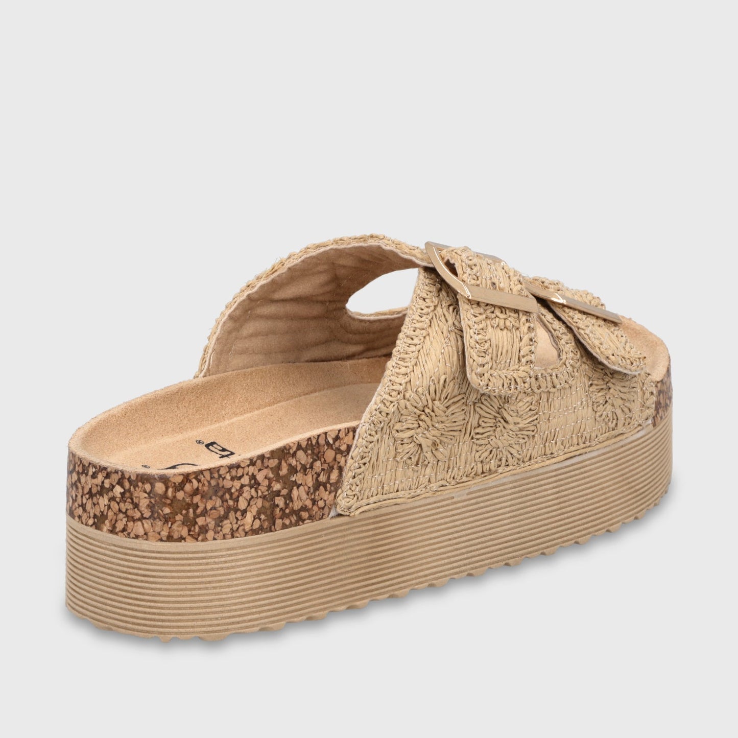 Sandalia Plataforma Beige Mujer 65951 - Gotta Perú