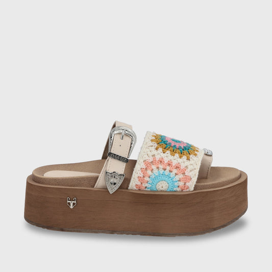 Sandalia Plataforma Multicolor Mujer 55942 - Gotta Perú