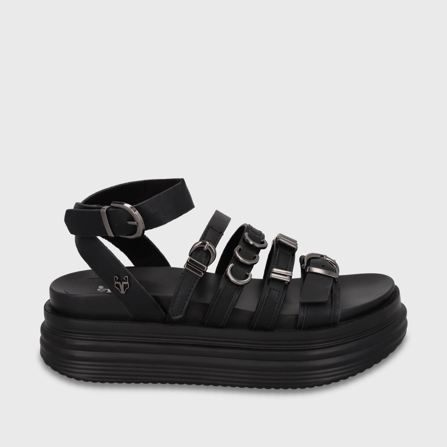 Sandalia Plataforma Negra Mujer 1571C - Gotta Perú