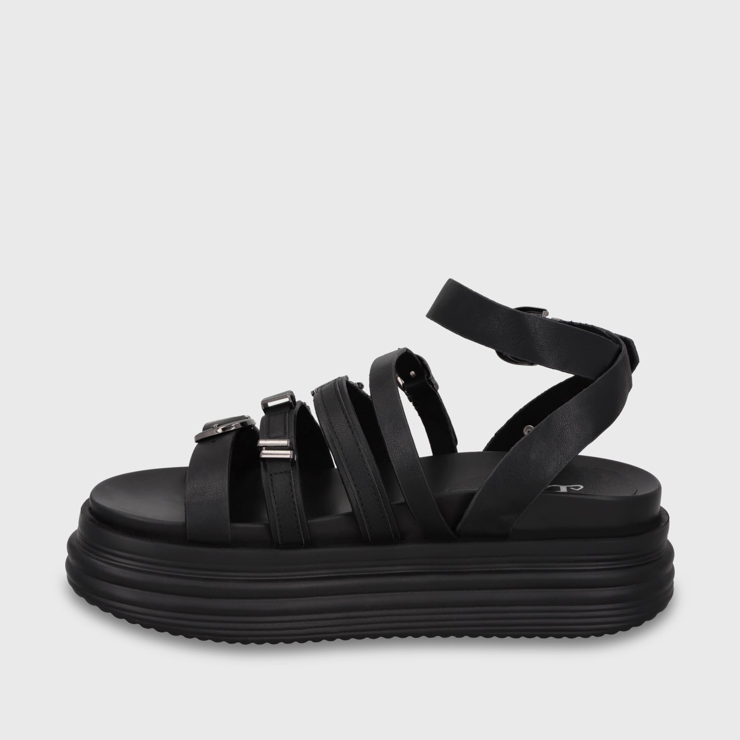 Sandalia Plataforma Negra Mujer 1571C - Gotta Perú