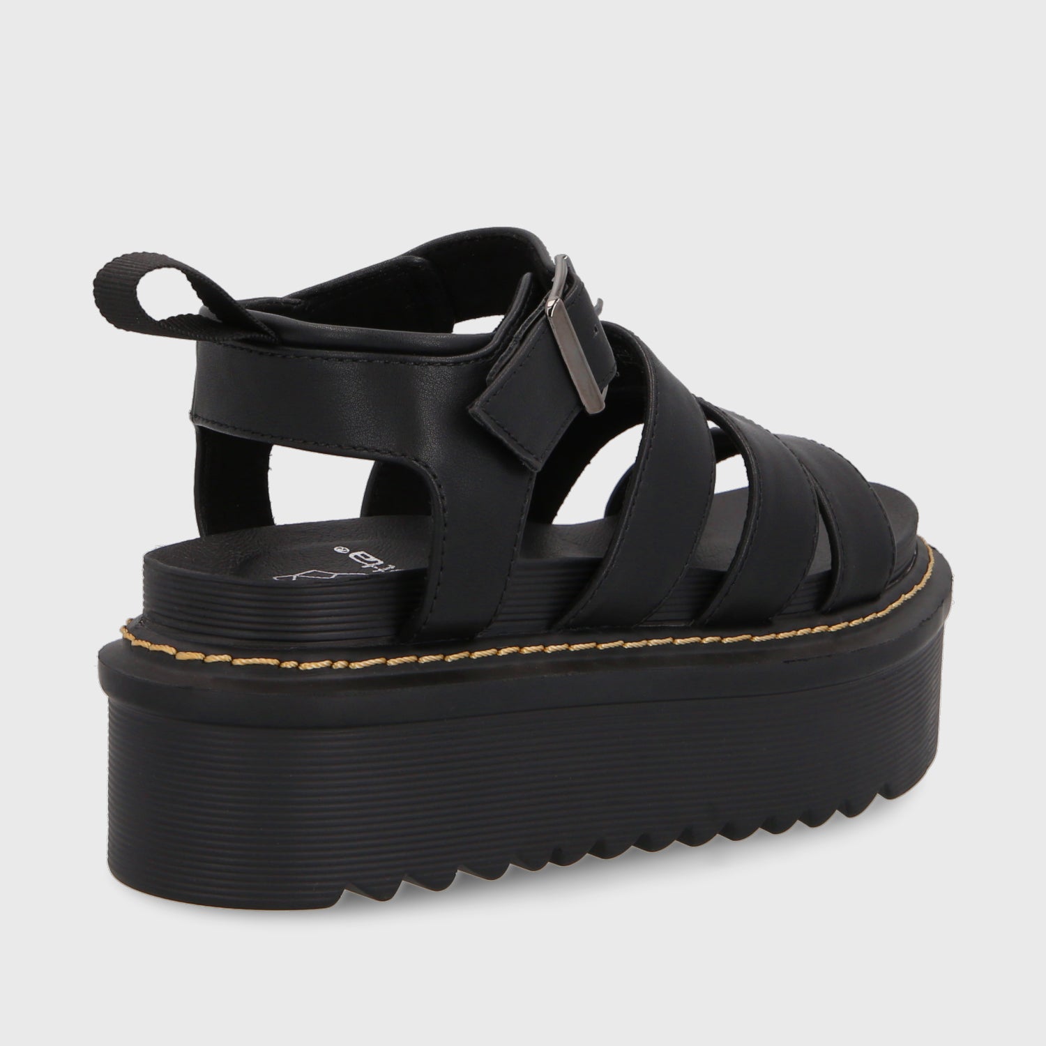 Sandalia Plataforma Negra Mujer 35300 - Gotta Perú