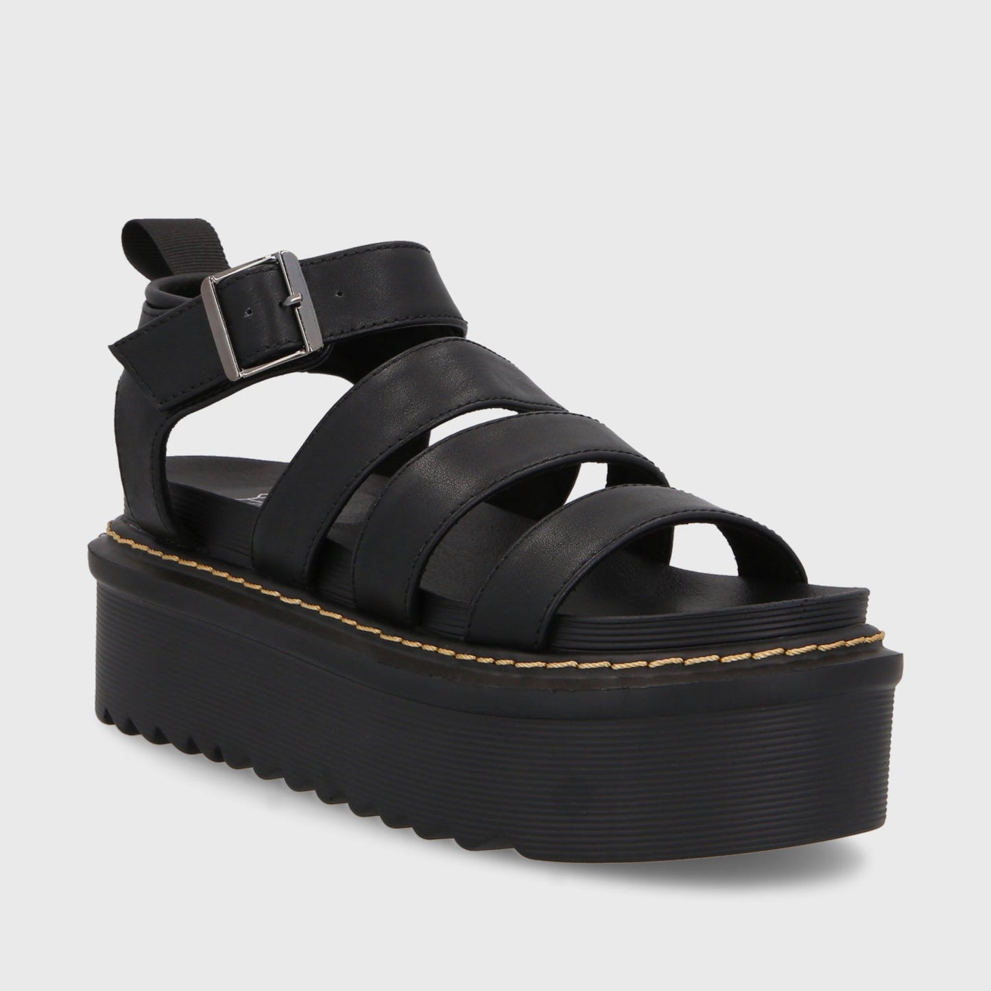 Sandalia Plataforma Negra Mujer 35300 - Gotta Perú