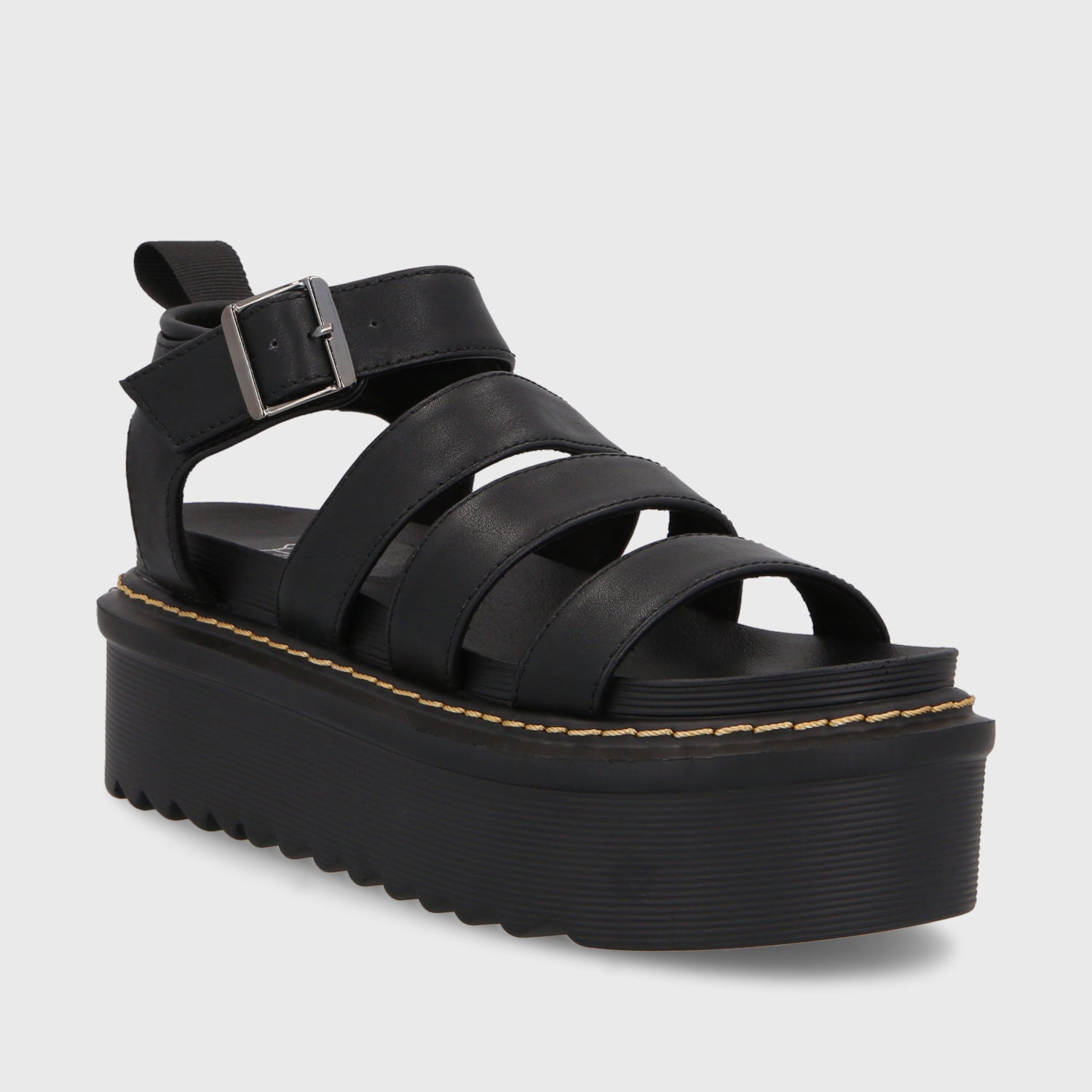 Sandalia Plataforma Negra Mujer 35300 - Gotta Perú