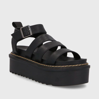 Sandalia Plataforma Negra Mujer 35300 - Gotta Perú