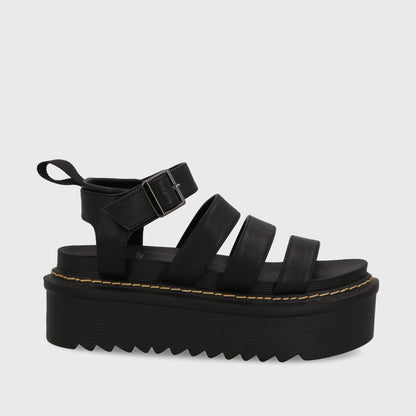 Sandalia Plataforma Negra Mujer 35300 - Gotta Perú
