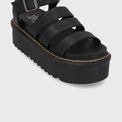 Sandalia Plataforma Negra Mujer 35300 - Gotta Perú