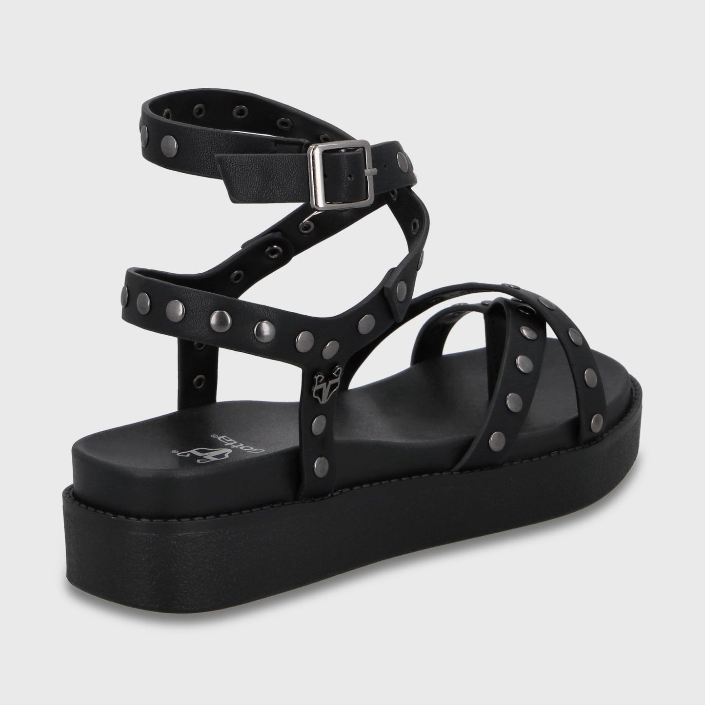 Sandalia Plataforma Negra Mujer 64170 - Gotta Perú