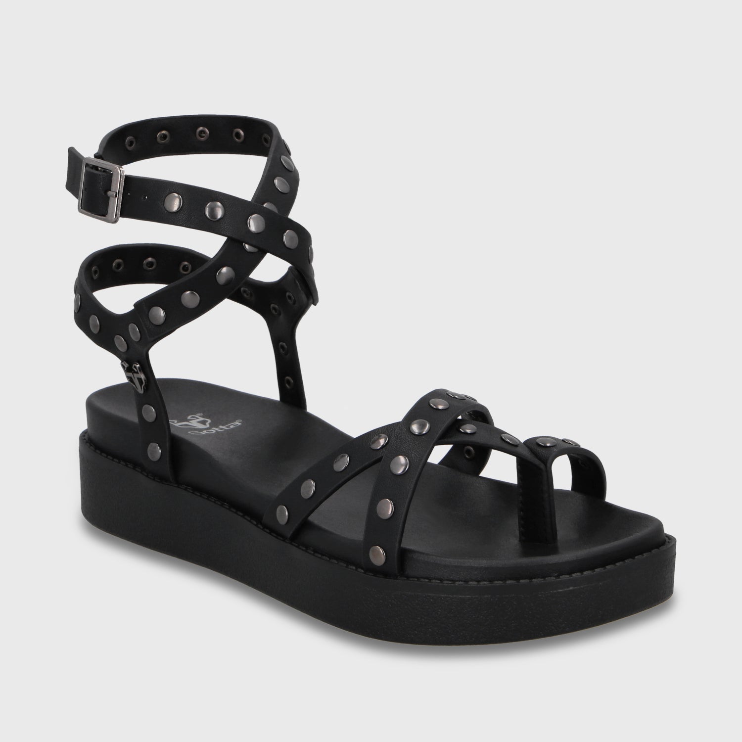 Sandalia Plataforma Negra Mujer 64170 - Gotta Perú