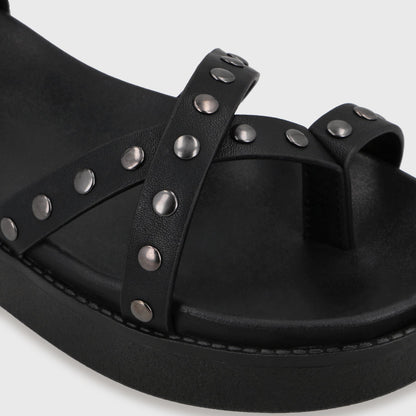 Sandalia Plataforma Negra Mujer 64170 - Gotta Perú