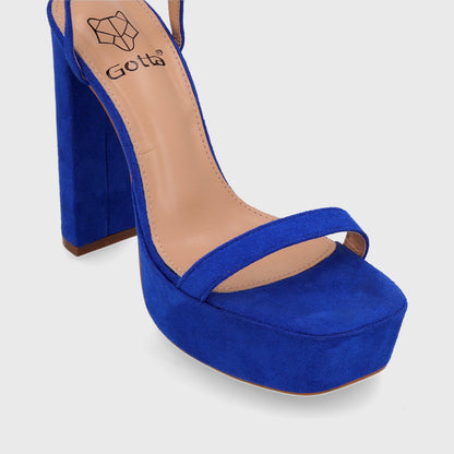 Sandalia Taco Azul Mujer 35101 - Gotta Perú