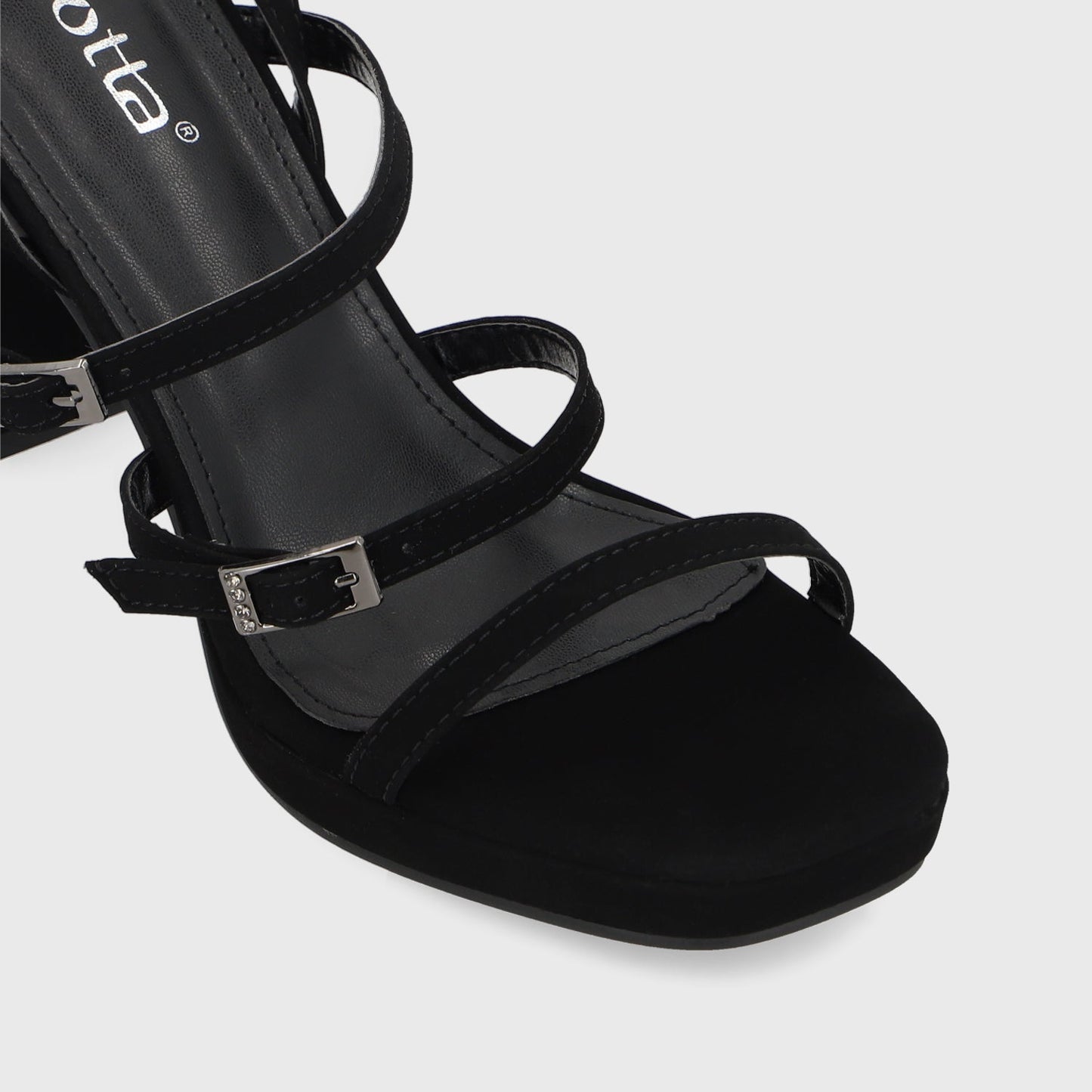 Sandalia Taco Negra Mujer 45901 - Gotta Perú