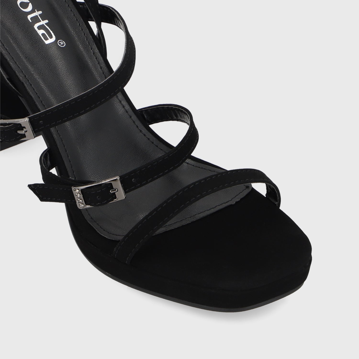 Sandalia Taco Negra Mujer 45901 - Gotta Perú