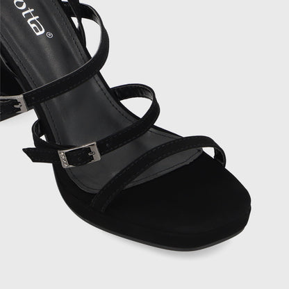 Sandalia Taco Negra Mujer 45901 - Gotta Perú