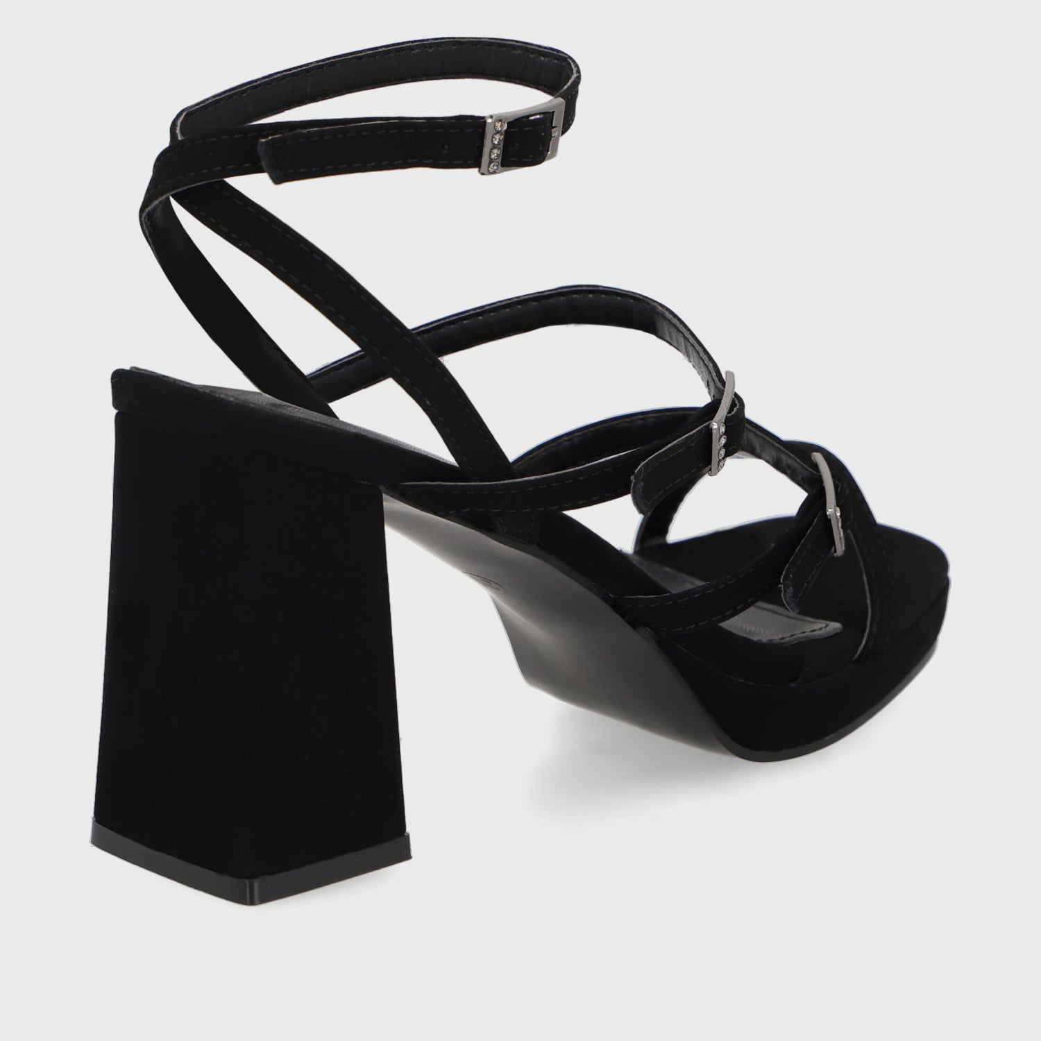 Sandalia Taco Negra Mujer 45901 - Gotta Perú