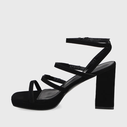 Sandalia Taco Negra Mujer 45901 - Gotta Perú