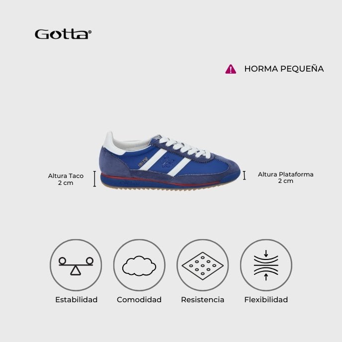 Zapatilla Azul Mujer 53770 - Gotta Perú