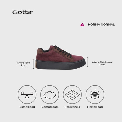 Zapatilla Burdeo Mujer 43042 - Gotta Perú