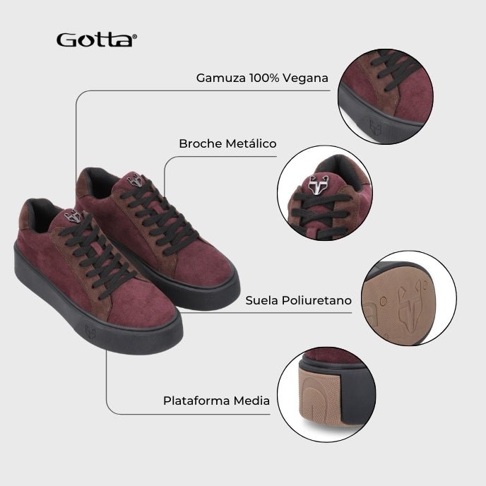 Zapatilla Burdeo Mujer 43042 - Gotta Perú