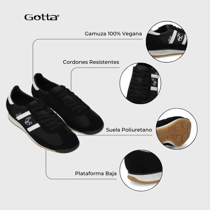 Zapatilla Negra Mujer 53770 - Gotta Perú