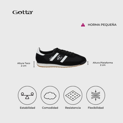 Zapatilla Negra Mujer 53770 - Gotta Perú