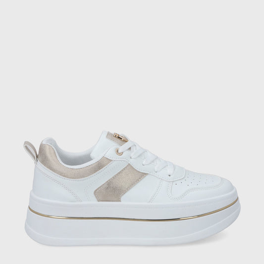 Zapatilla Plataforma Blanca Mujer 58010 - Gotta Perú