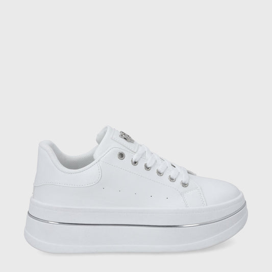 Zapatilla Plataforma Blanca Mujer 58011 - Gotta Perú