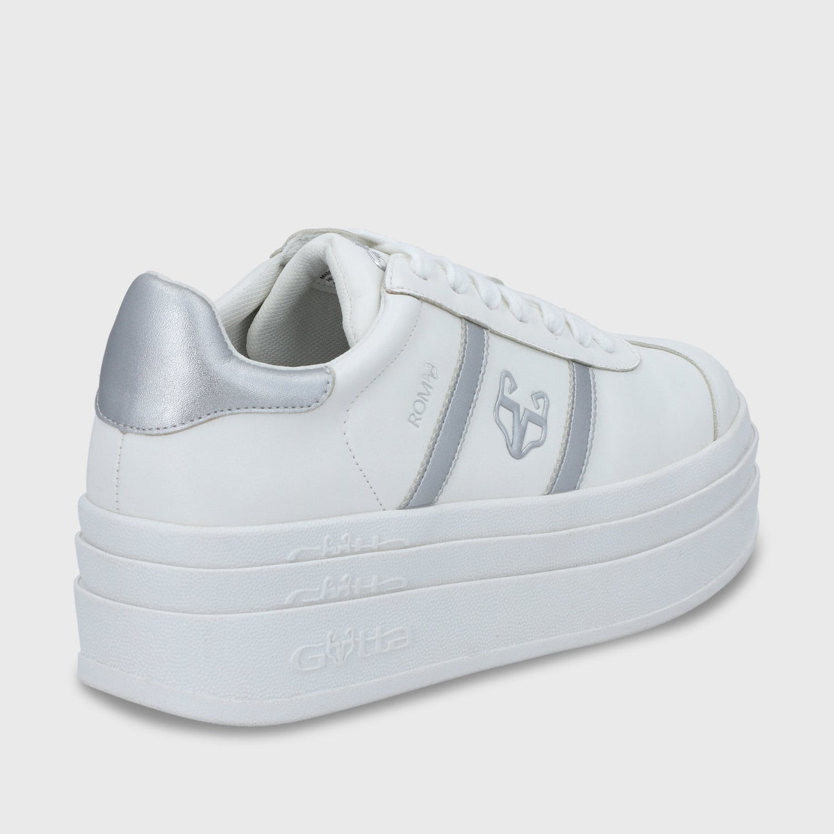 Zapatilla Plataforma Plateada Mujer 53750