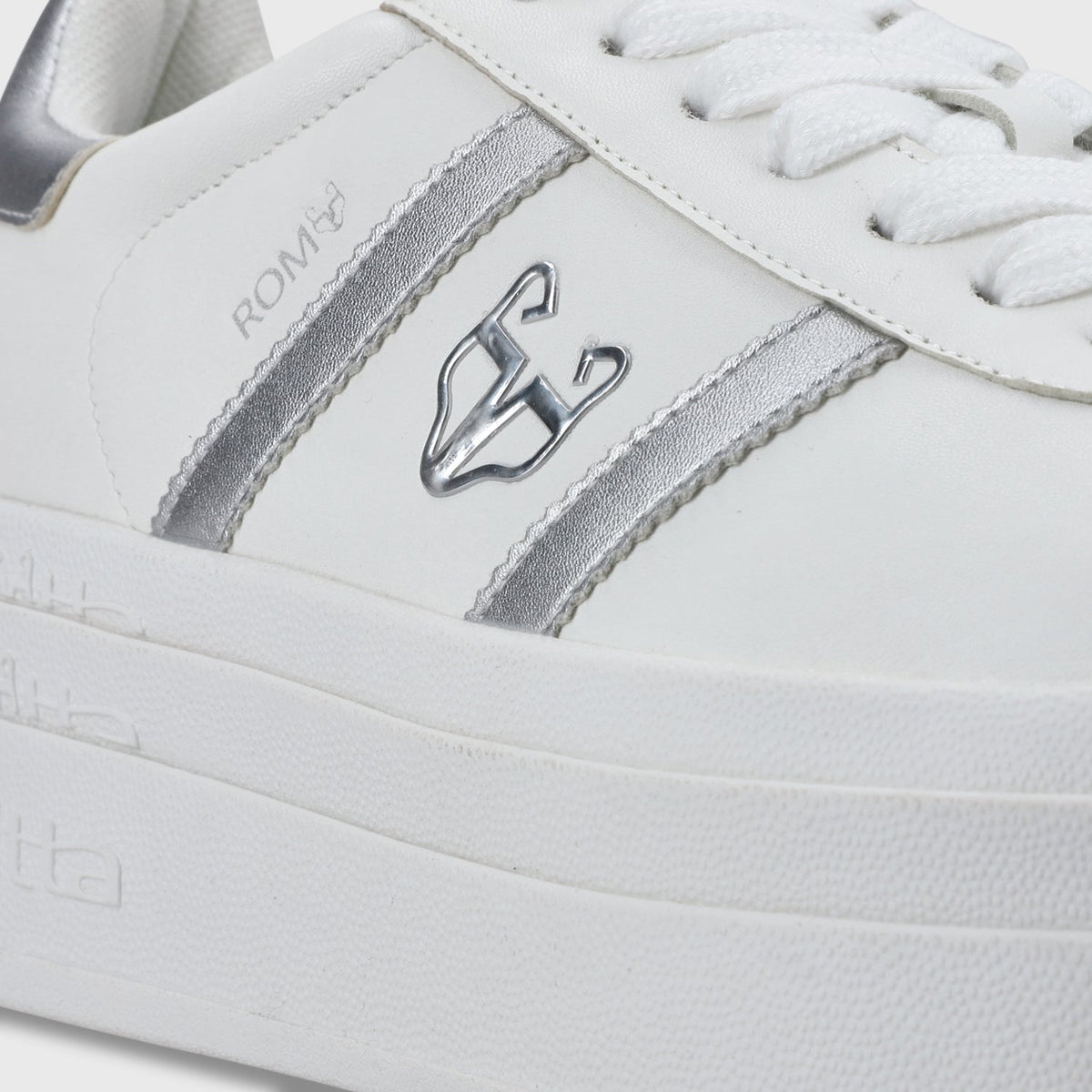 Zapatilla Plataforma Plateada Mujer 53750