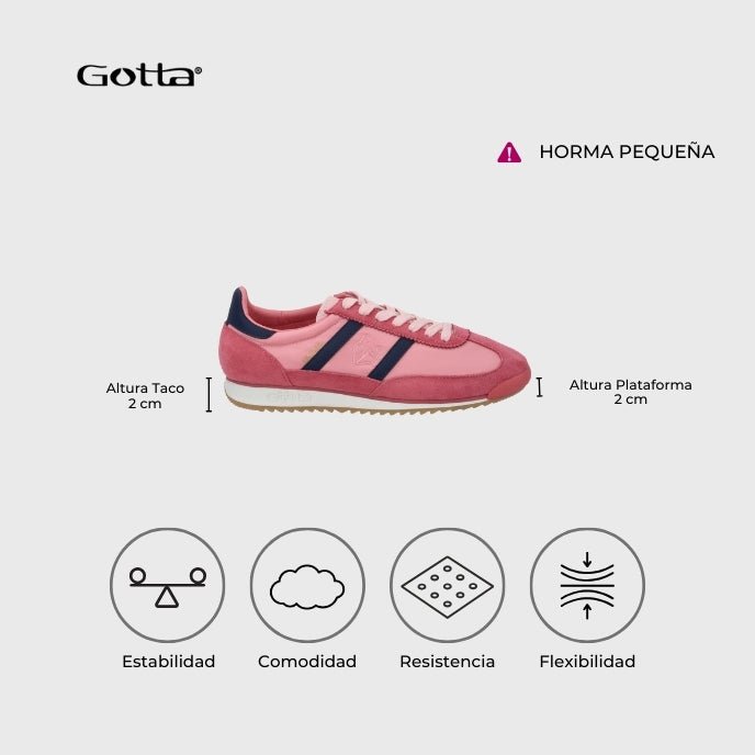 Zapatilla Rosada Mujer 53770 - Gotta Perú