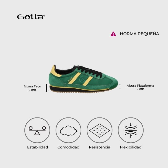 Zapatilla Verde Mujer 53770 - Gotta Perú