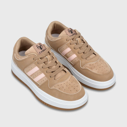 Zapatillas Plataforma Beige Mujer 58030 - Gotta Perú