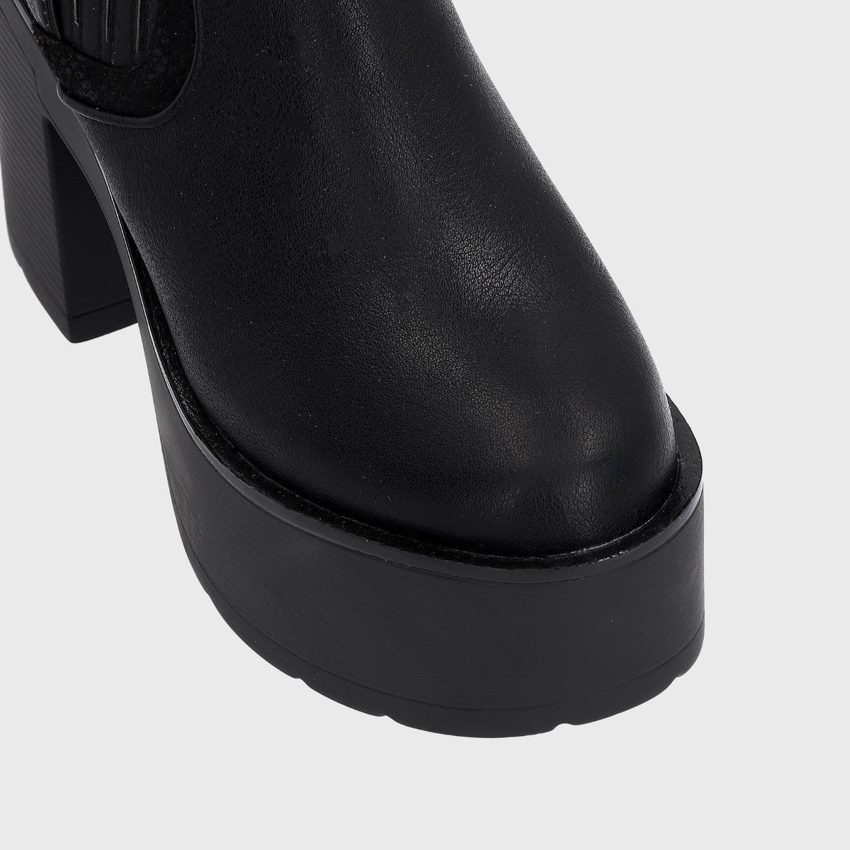 Zapato Plataforma Negro Mujer 15038