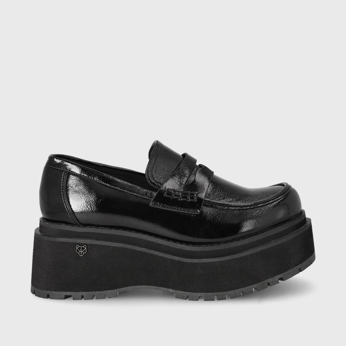 Zapato Plataforma Negro Mujer 15098