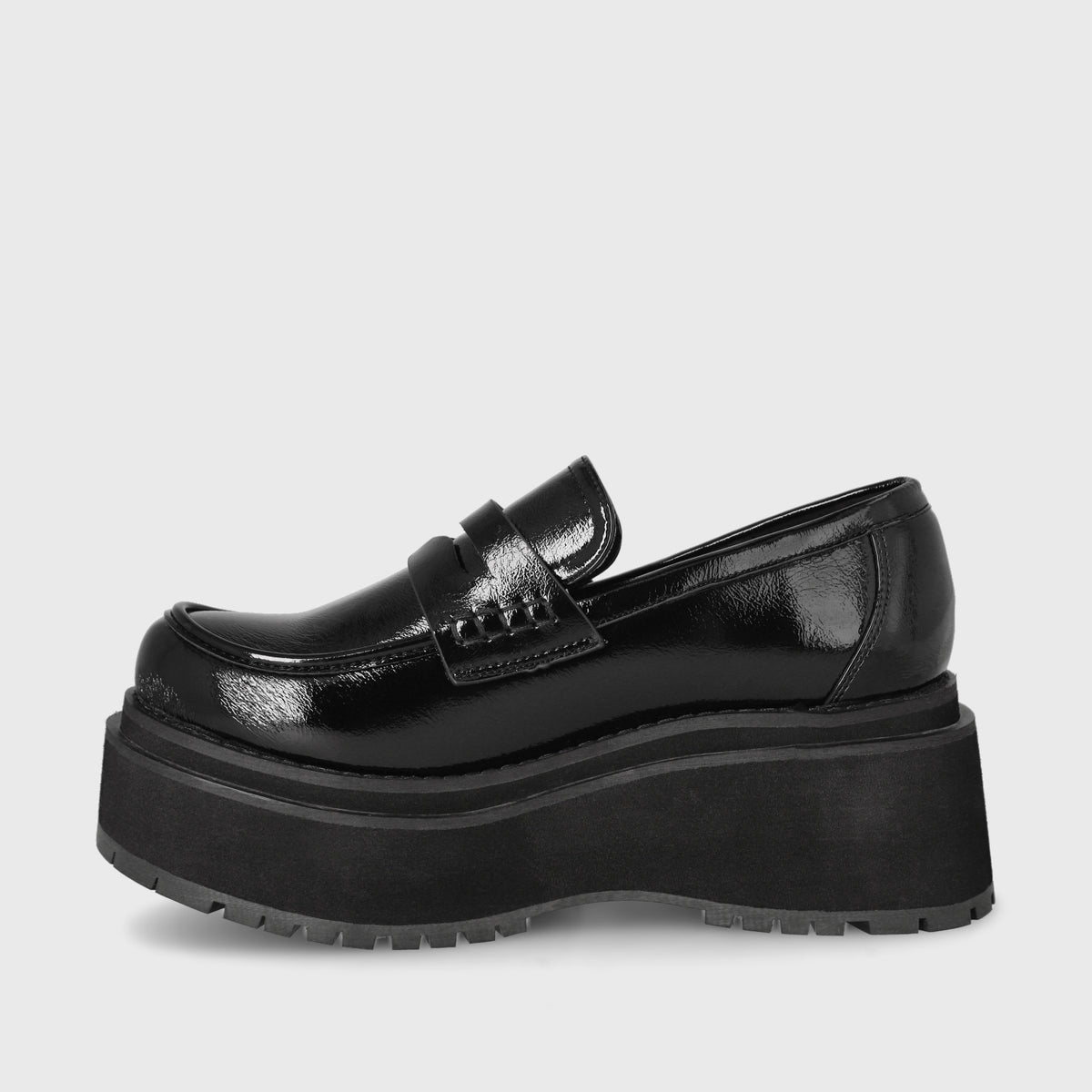 Zapato Plataforma Negro Mujer 15098
