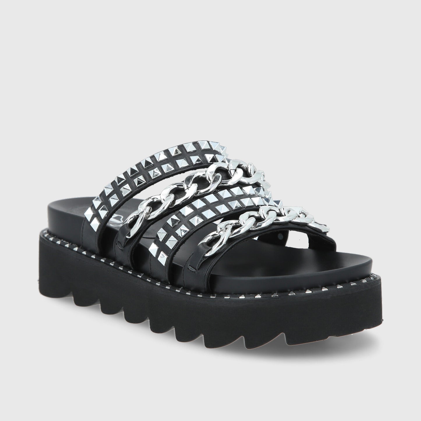 Sandalia Negra Mujer 1573A