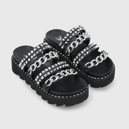 Sandalia Negra Mujer 1573A