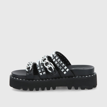 Sandalia Negra Mujer 1573A