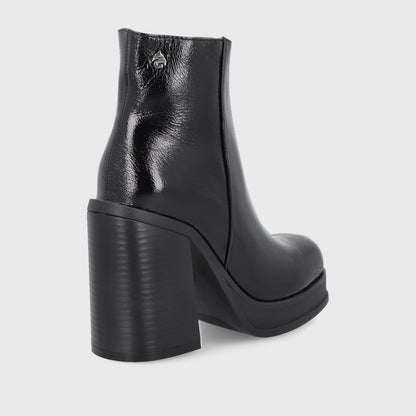 Botín Negro Charol Mujer 33782